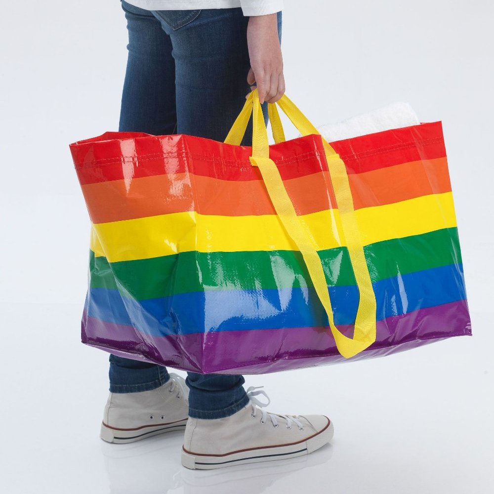 Ikea Rainbow bag STORSTOMMA Large 19 Galons